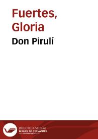 Portada:Don Pirulí / Gloria Fuertes