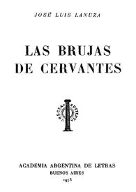 Portada:Las brujas de Cervantes / José Luis Lanuza
