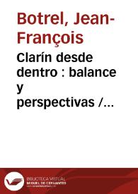 Portada:Clarín desde dentro : balance y perspectivas / Jean-François Botrel