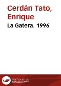 Portada:La Gatera. 1996 / Enrique Cerdán Tato
