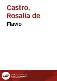 Portada:Flavio / Rosalía de Castro