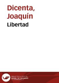 Portada:Libertad / Joaquín Dicenta