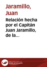 Portada:Relación hecha por el Capitán Juan Jaramillo, de la jornada que había hecho a la Tierra Nueva en Nueva España y al descubrimiento de Cíbola, yendo por General Francisco Vázquez Coronado (Año de 1537)