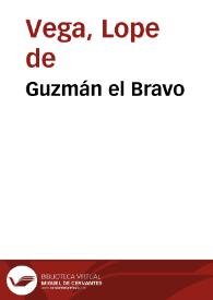 Portada:Guzmán el Bravo / Lope de Vega