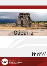 Portada:Cáparra. Municipium flavium caperensis / Enrique Cerrillo Martín de Cáceres