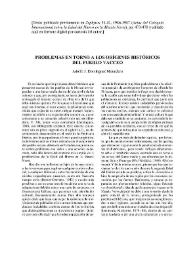 Portada:Problemas en torno a los orígenes históricos del pueblo vacceo / Adolfo J. Domínguez Monedero