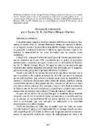 Portada:Discurso de contestación por el Excmo. Sr. D. José María Blázquez Martínez