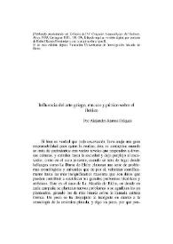 Portada:Influencia del arte griego, etrusco y púnico sobre el ibérico / Alejandro Ramos Folqués