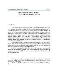 Portada:Argumentación jurídica, lógica y decisión judicial / Juan José Moreso, Pablo E. Navarro y Cristina Redondo