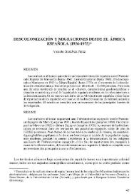 Portada:Descolonización y migraciones desde el África española (1956-1975)