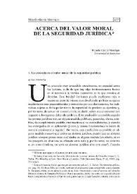 Portada:Acerca del valor moral de la seguridad jurídica