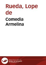 Portada:Comedia Armelina / Lope de Rueda