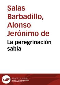 Portada:La peregrinación sabia / Alonso Jerónimo de Salas Barbadillo