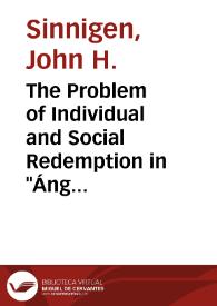 Portada:The Problem of Individual and Social Redemption in "Ángel Guerra" / John H.Sinnigen