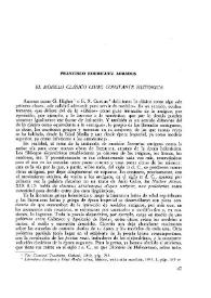 Portada:El modelo clásico como constante histórica / Francisco Rodríguez Adrados