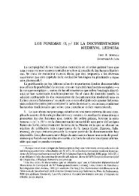 Portada:Los fonemas /z, y / en la documentación medieval leonesa / José R. Morala
