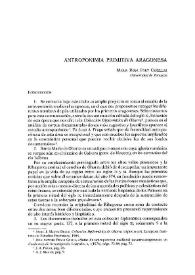 Portada:Antroponimia primitiva aragonesa / María Rosa Fort Cañellas