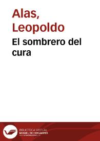 Portada:El sombrero del cura / Leopoldo Alas