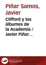 Portada:Clifford y los álbumes de la Academia / Javier Piñar Samos, Carlos Sánchez Gómez