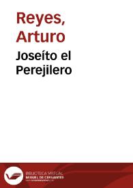 Portada:Joseíto el Perejilero / Arturo Reyes