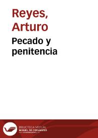 Portada:Pecado y penitencia / Arturo Reyes