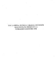 Portada:S.M. la Reina entrega a Rafael Frühbeck de Burgos el premio de la Fundación Guerrero 1996 / Antonio Iglesias