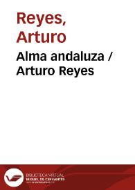 Portada:Alma andaluza / Arturo Reyes