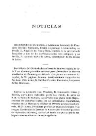 Portada:Noticias. Boletín de la Real Academia de la Historia, tomo 35 (octubre 1899). Cuaderno IV / F.F., C.F.D.