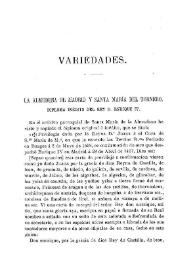 Portada:La Almudena de Madrid y Santa María del Tornero. Diploma inédito del rey D. Enrique IV / Fidel Fita