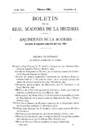 Portada:Adquisiciones de la Academia durante el segundo semestre del año 1902