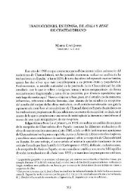 Portada:Traducciones, en España, de \"Atala y René\" de Chateaubriand / Marta Giné Janer