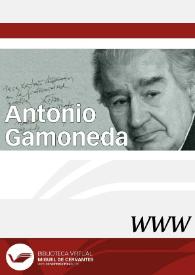 Portada:Antonio Gamoneda / director  Ángel L. Prieto de Paula