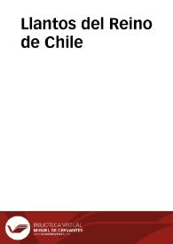 Portada:Llantos del Reino de Chile / Anónimo