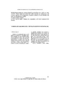 Portada:Parerga de arqueología y epigrafía hispano-romanas (III) / Antonio García y Bellido