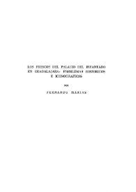 Portada:Los frescos del Palacio del Infantado en Guadalajara : problemas históricos e iconográficos / Fernando Marías