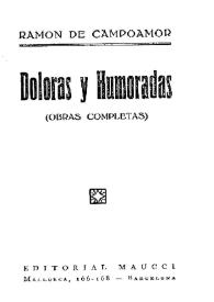 Portada:Doloras y Humoradas / Ramón de Campoamor
