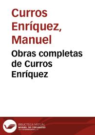 Portada:Obras completas de Curros Enríquez