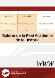 Portada:Boletín de la Real Academia de la Historia