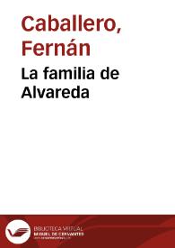 Portada:La familia de Alvareda / Fernán Caballero