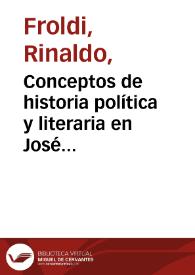 Portada:Conceptos de historia política y literaria en José Marchena / Rinaldo Froldi