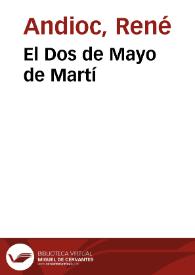 Portada:El Dos de Mayo de Martí / René Andioc