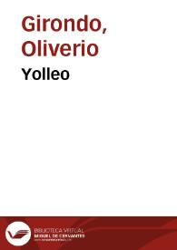 Portada:Yolleo / Oliverio Girondo
