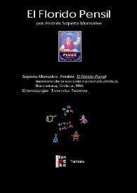 Portada:El florido pensil / de Andrés Sopeña Monsalve; dramaturgia  de Tanttaka Teatroa