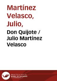 Portada:Don Quijote / Julio Martínez Velasco