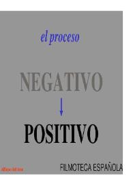 Portada:El proceso negativo-positivo / Alfonso del Amo García