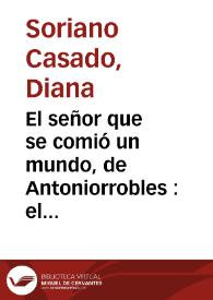 Portada:El señor que se comió un mundo, de Antoniorrobles : el absurdo y la fantasía en los cuentos infantiles / Diana Soriano Casado