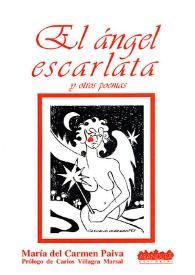 Portada:El ángel escarlata y otros poemas / María del Carmen Paiva; prólogo de Carlos Villagra Marsal