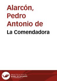 Portada:La Comendadora / Pedro Antonio de Alarcón