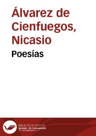 Portada:Poesías / Nicasio Álvarez de Cienfuegos