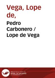 Portada:Pedro Carbonero / Lope de Vega